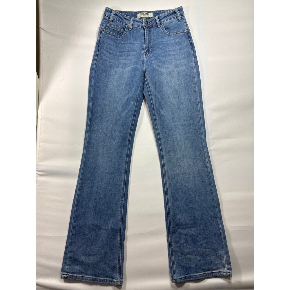 Rock & Roll Denim Women's High Rise Bootcut Blue Denim Jeans - 28x34 (28x33)